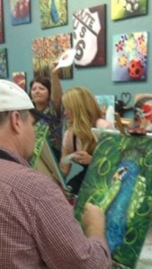 An actual artist "Fixing" my work 