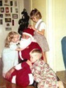 Little Jimmy clearly embracing Christmas- years before we met...