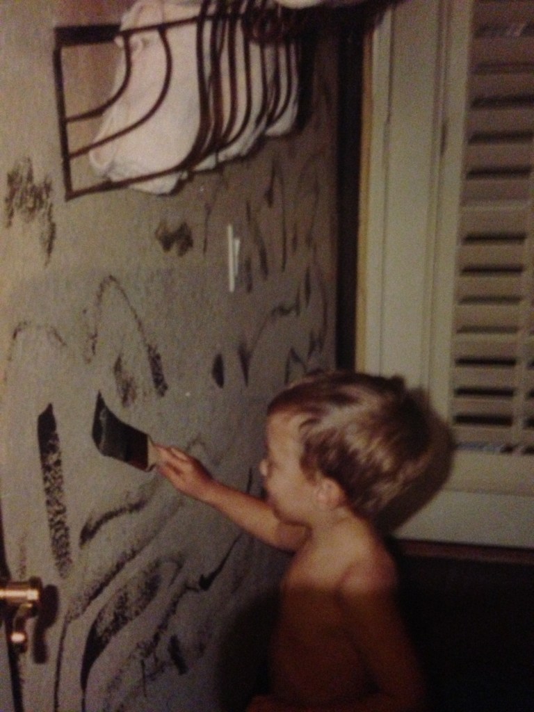 The last time we trusted James to paint the house...